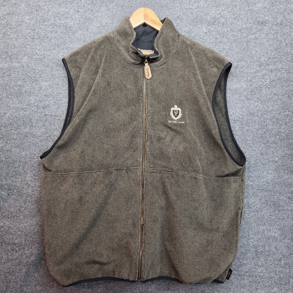 Straight Down Clothing Co‎ Vest XXL Zip Up Embroidered "SB The Hills Course"